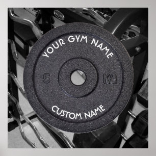 Poster Propriétaire ou utilisateur de gymnase avec le