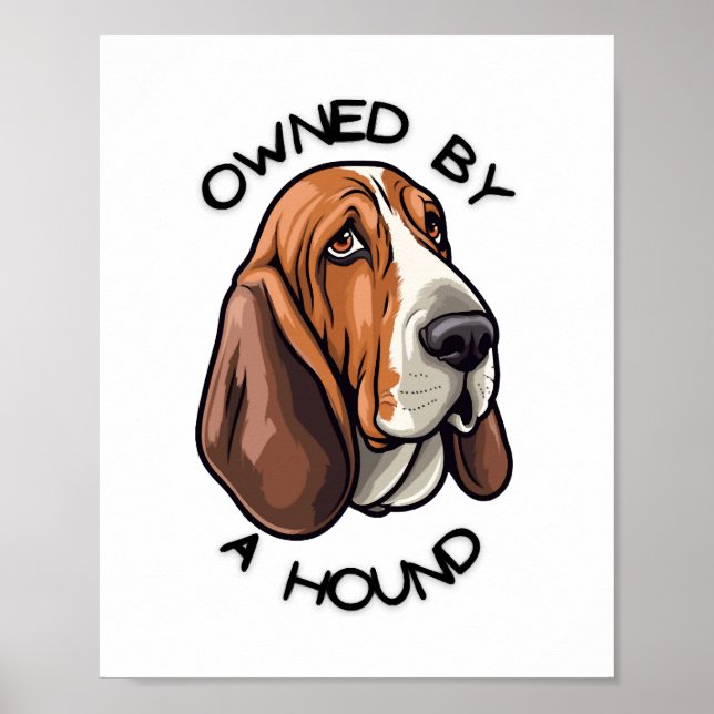 Poster Propriété de quelqu'un Basset Hound (Devant)