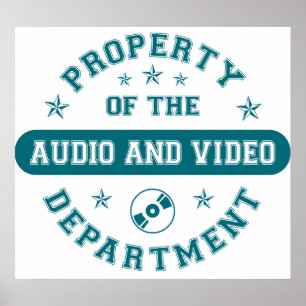 Poster Propriété du département Audio et Vidéo