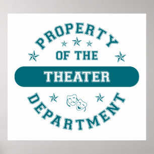 Poster Propriété du département de théâtre