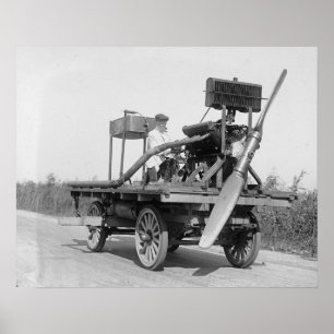 Poster Propulseur bizarre Vehicle, 1922. Photo vintage