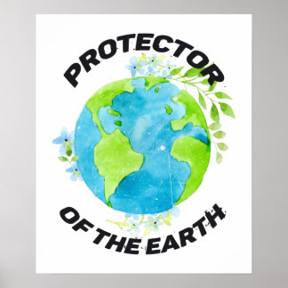 Poster Protecteur de la Terre Sensibilisation De l'enviro