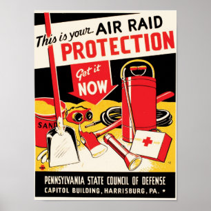 Poster Protection aérienne
