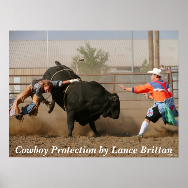 Poster Protection contre les cowboys (Devant)