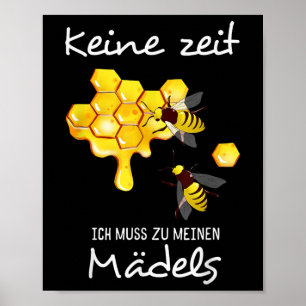 Poster Protection des animaux d'abeilles, motifs de miel,