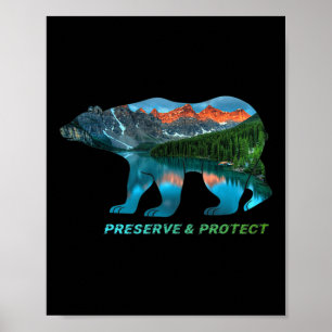 Poster Protéger &amp ; Protection De l'environnement, C