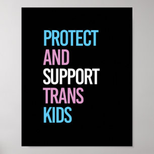 Poster Protéger et soutenir les enfants trans