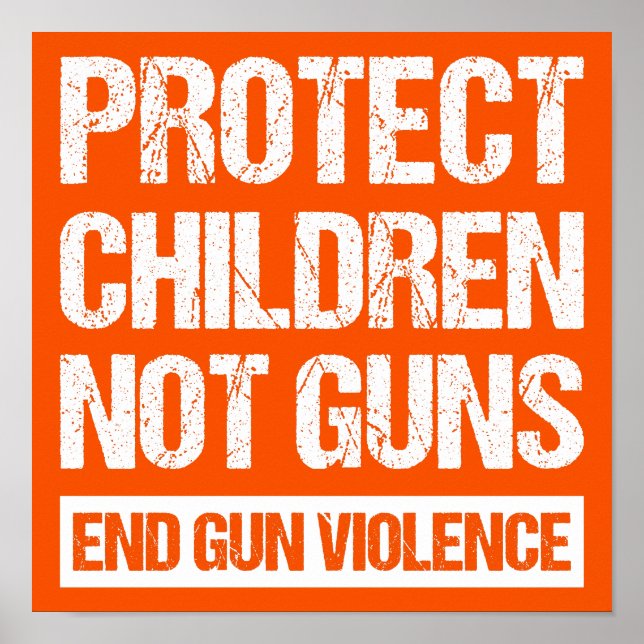 Poster Protéger les enfants, et non les armes à feu - met (Devant)