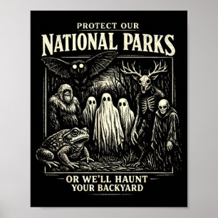 Poster Protéger les parcs nationaux ou hanter la cour arr