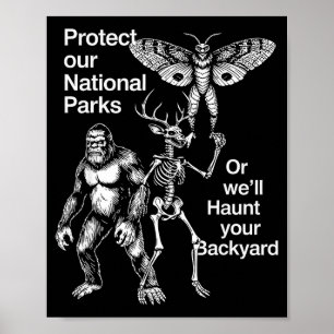 Poster Protéger les parcs nationaux ou hanter votre arriè
