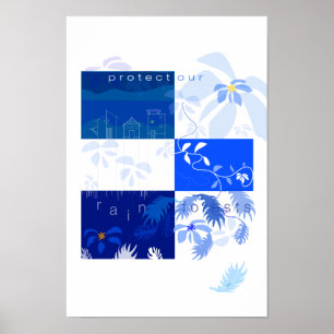 Poster Protégez nos forêts tropicales !