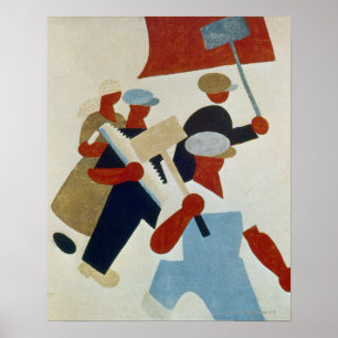 Poster Protestateurs de marche