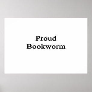 Poster Proud Bookworm