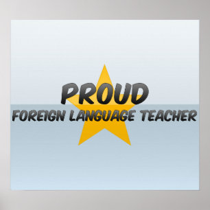 Poster Proud Foreign Language Teacher