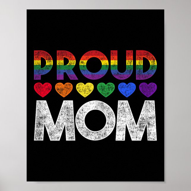 Poster Proud Mom Lgbt  (Devant)
