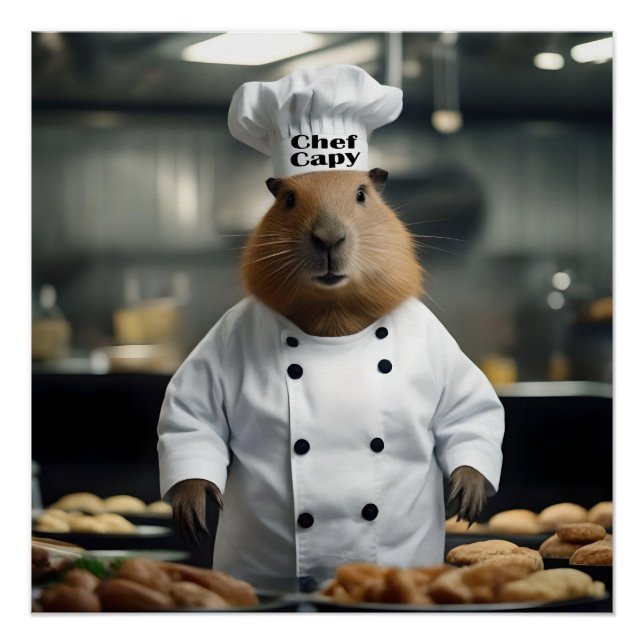 Poster Prouesse en Pâtisserie : Le Capybara Culinaire (Devant)