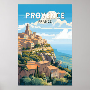 Poster Provence France Voyage Art Vintage