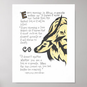 Poster Proverbe africain