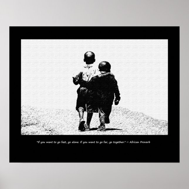 Poster Proverbe africain (Devant)