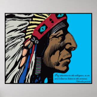 Poster Proverbe Cherokee