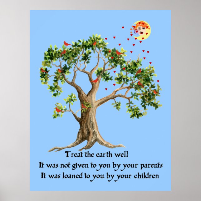 Poster Proverbe de la nature kenyane (Devant)