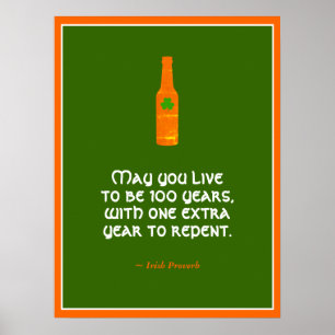 Poster Proverbe irlandais