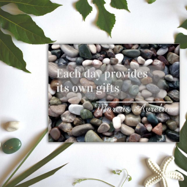 Poster Proverbe latin Chaque jour apporte son cadeau affi (Créateur téléchargé)