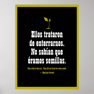 Poster Proverbe mexicain