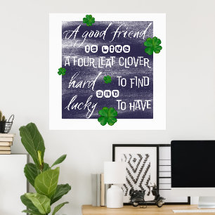 Poster Proverbe sur l’amitié-Proverbe sur l'amitié
