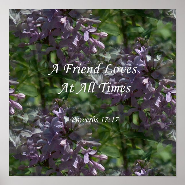 Poster proverbes17-17 ~ Lilacs (Devant)
