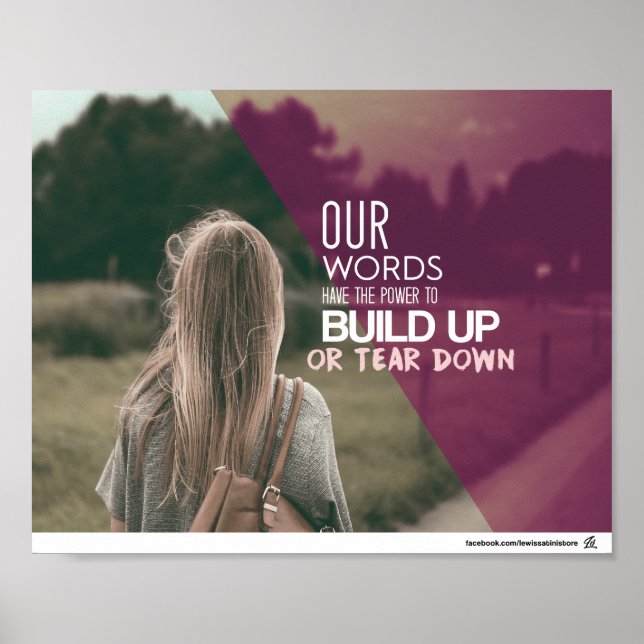 Poster Proverbes 18:21 - Le pouvoir de la langue (Devant)