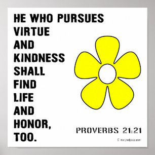 Poster Proverbes 22:21 Vertu
