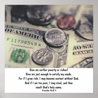 Poster Proverbes 30:8-9