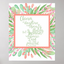 Poster Proverbes 31:30