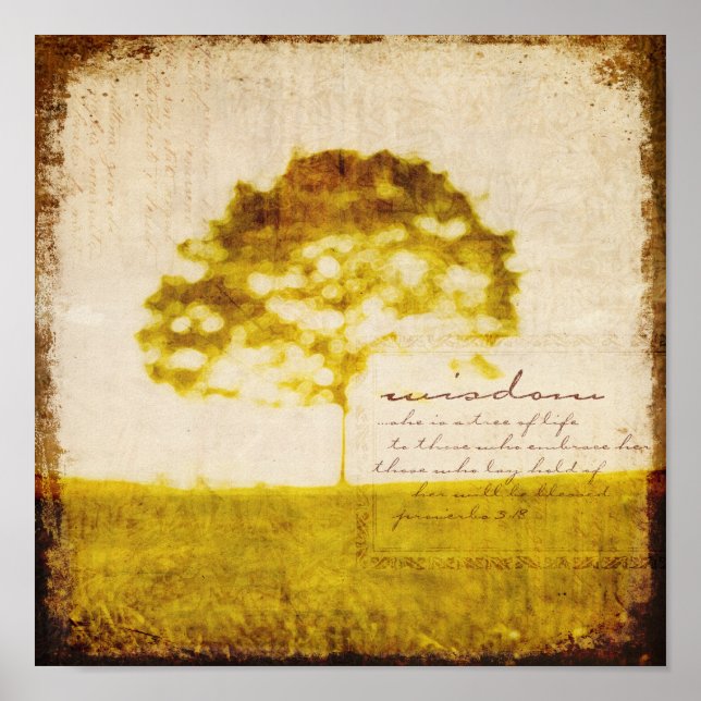 Poster Proverbes 3:18 (Devant)