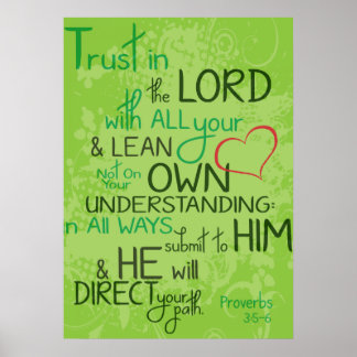Poster Proverbes 3:5-6