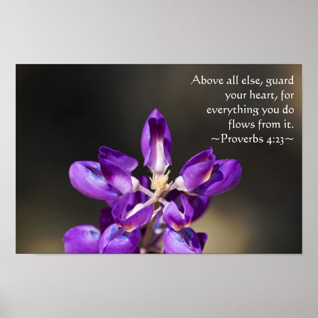 Poster Proverbes 4:23 (Devant)