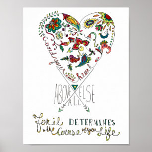 Poster Proverbes 4:23