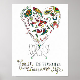 Poster Proverbes 4:23