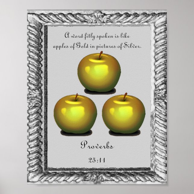 Poster proverbes d'affiches bibliques (Devant)