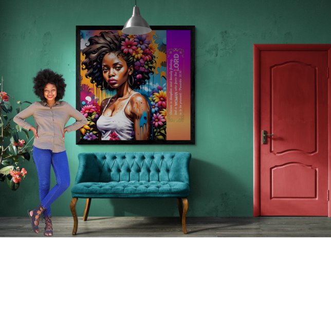 Poster Proverbes de la femme Abstraite de foi 31 30 (Créateur téléchargé)