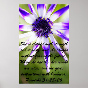 Poster Proverbes verset biblique pour l'affiche de la fêt