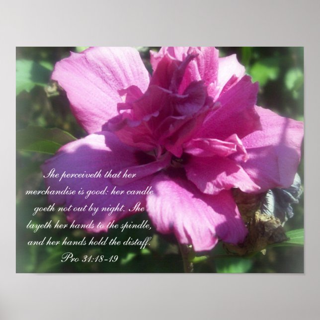 Poster Proverbs 31 Collection~ Pro 31:18-19 (Devant)