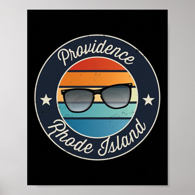 Poster Providence Rhode Island Ri Vacation Souvenir Sungl (Devant)
