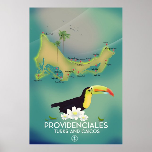 Poster Providenciales turcs et caicos (Devant)