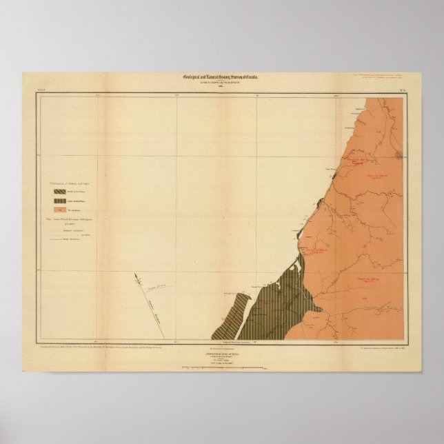 Poster Province de l'île de la Nouvelle-Écosse du Cap-Bre (Devant)