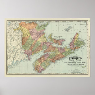 Poster Provinces maritimes du Canada