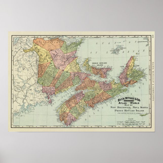 Poster Provinces maritimes du Canada (Devant)