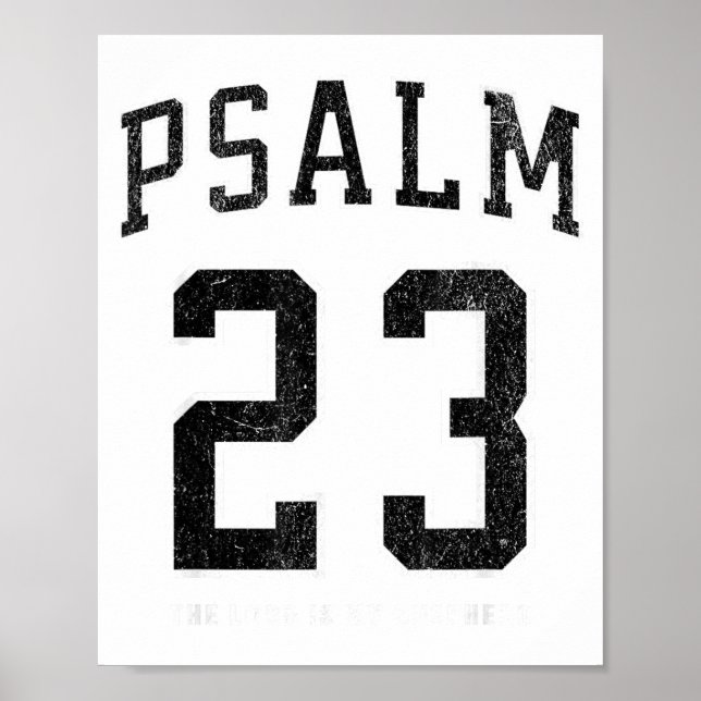 Poster Psalm 23 Jersey  (Devant)