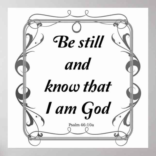 POSTER PSALM 46-10 (Devant)
